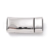 Tibetan Style 304 Stainless Steel Magnetic Clasps with Glue-in Ends STAS-G276-28AS-2