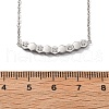 304 Stainless Steel Hexagon Pendant Necklaces NJEW-V001-14P-4