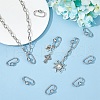 10Pcs 304 Stainless Steel Screw Carabiner Lock Charms STAS-HS0001-02-5