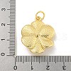 Rack Plating Brass Micro Pave Cubic Zirconia Pendants KK-C059-01G-3