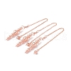 Rack Plating Brass Cable Chain Pointed Dowsing Pendulums HJEW-G016-02-3