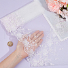Gauze Embroidery Shell Starfish Lace Ribbon OCOR-WH0078-218-3