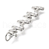 Mother's Day Brass Micro Pave Cubic Zirconia Pendants KK-V007-26P-2