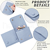 Beebeecraft 2Pcs Microfiber Cloth Jewelry Storage Bags with Brass Button ABAG-BBC0001-17A-02-6