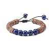 Adjustable Braided Bead Bracelets BJEW-JB07017-3