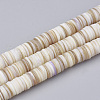 Disc Natural Sea Shell Beads Strands SSHEL-F290-32-2