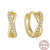 Elegant S925 Sterling Silver 8-shaped Hoop Earrings XK8760-1-5