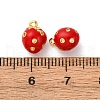 Brass Enamel Charms KK-I276-27G-02-3