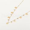 Stainless Steel Clover Bib Necklace QC7472-1-2