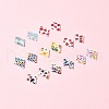 16Pcs 8 Colors Natural Freshwater Shell Pendants BSHE-FS0001-07-9