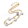 Golden Tone 304 Stainless Steel Boho Beaded Necklaces NJEW-A032-01G-02-2