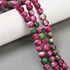 Synthetic Fossil Beads Strands G-L028-8mm-01-6