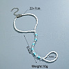 Luminous Resin Round Beaded with Glass Seed Beaded Anklets WG45460-03-4