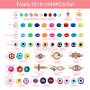 DIY Evil Eye Jewelry Making Finding Kit DIY-TA0003-71-3