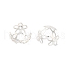 Rack Plating Brass Flower Bead Caps KK-K381-01S-1