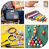 DICOSMETIC DIY Acrylic Round Beaded Stretch Bracelets Making Kits DIY-DC0003-09-7