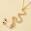 Zinc Alloy Snake Finger Ring Beacelets WG4BA54-01-5