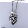 Retro Rock Punk Men's Skull Wolf Stainless Steel Pendant Necklaces NY3455-5