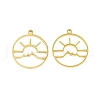 5Pcs 201 Stainless Steel Pendants STAS-M056-01B-G-1