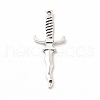 Tibetan Style Alloy Connector Charms PALLOY-M207-05AS-1