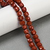 Natural Red Jasper Beads Strands G-H078-C34-6mm-1