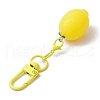 2Pcs Lemon Resin Pendant Decorations HJEW-JM02549-5