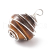 Natural & Synthetic Gemstone Pendants PALLOY-JF01651-02-4