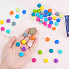 SUNNYCLUE 72Pcs 12 Colors Flower Food Grade Eco-Friendly Silicone Beads SIL-SC0002-10-3