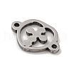 201 Stainless Steel Hollow Connector Charms STAS-S146-11P-2