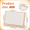 Detachable Bamboo Slant Back Necklace Display Stands NDIS-WH0001-17-2