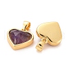 Natural Amethyst Charms X-G-E538-02G-03-3