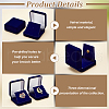 Velvet Badge Packaging Box CON-WH0086-138B-4