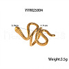 Stainless Steel Snake-Shaped Cuff Rings for Women FT0606-4-1