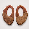 Resin & Walnut Wood Pendants X-RESI-S384-005A-A01-1