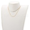 Brass Cable Chain Necklace Makings NJEW-JN03384-4