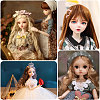 Globleland 4Pcs 4 Colors PP Doll Wig Hair AJEW-GL0002-36-5