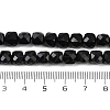 Natural Black Obsidian Beads Strands G-H078-C35-6mm-5