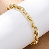 Brass Cable Chain Bracelets for Women Men BJEW-K273-02G-4