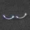 Acrylic Eyebrow Rings X1-AJEW-P084-06A-1