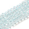 Transparent Baking Paint Glass Beads Strands X1-DGLA-A034-T4mm-D06-1