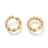 Brass Twisted Jump Rings X-KK-M207-01G-01-1