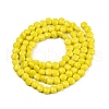 Opaque Solid Color Glass Beads Strands GLAA-N052-06-A05-2