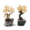 Natural Yellow Quartz Chips Tree Sculpture DJEW-K026-01B-2