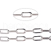 Tarnish Resistant 304 Stainless Steel Paperclip Chains CHS-L022-05P-1