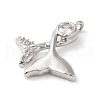 Brass Micro Pave Cubic Zirconia Pendants KK-G503-44P-2