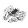 Rack Plating Alloy with Rhinestone Pendants FIND-Z051-03P-03-2