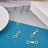  4Pcs 2 Style 925 Sterling Silver Spring Ring Clasps Sets STER-TA0001-05-5