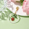 Ring Handmade Glass Seed Beads Pendant Decorations HJEW-MZ00067-02-2
