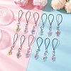 12Pcs Flower Transparent Acrylic Mobile Straps HJEW-JM03281-1