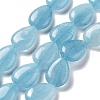 Natural Quartz Imitation Aquamarine Beads Strands G-P528-L09-01-1